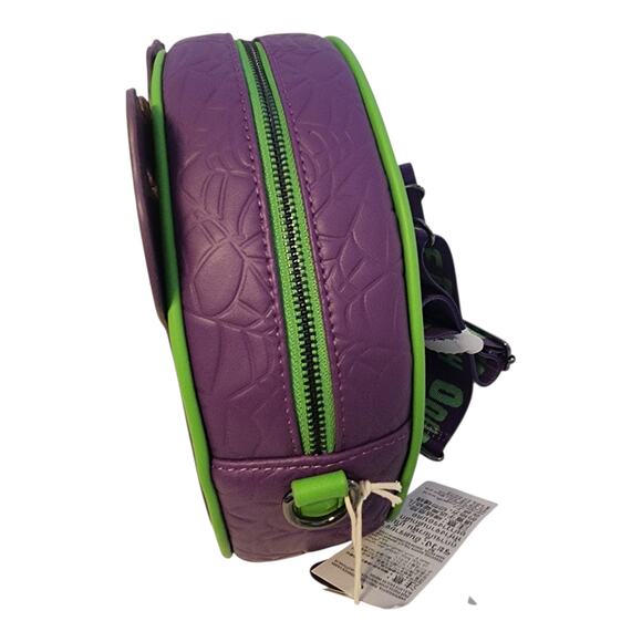 Disney Oogie Boogie Bash 2025 Loungefly Convertible Crossbody Bag Green Purple main image 6